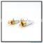 Customized made 24K Gold Plated RCA plug Connectors HIFI Tube Amplifier
