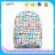 2015 Fashion Latest Stock Wholesale Canvas High School Backpack