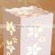 Cube Shape Modern flower pattern Table Light Bedside Table Lamp For Home Hotel Decoration                        
                                                Quality Choice