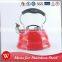 Red Color Induction Non Electric Stainless Steel Whistling Tea Kettle