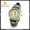 WJ-4007 latest fashion stainless steel case men vintage genuine leather wrist watches