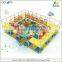 War theme free design CE & GS standard eco-friendly LLDPE kids indoor playground for sale with ball shooting gun toys