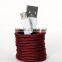 Colored Fabric Textile Micro Usb Cable for Samsung Galaxy S2/S3/S4/S5