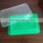 green color single compartment microwave safe food container with clear lid 28oz or 800ml