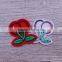 Fashionable floral applique embroidery work designs for dresses