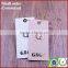New Design Pink Embossed String Luggage Hang Tag With Metal Logo