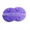 New coming portable colorful green silicon makeup brush cleaning mat