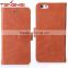 Flip oil wax leather phone wallet case for iphone 6s tpu leather phone case