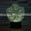 3D Optical Lamp Night Light Abstract Rotating 7 RGB Light Colors 10 LEDs AA Battery or DC 5V Mixed Lot