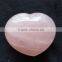 Natural Rose Crystal Heart for Lovers