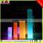 Rechargeable LED round column floor lamp for decoration