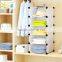 Bedroom Plastic Foldable Wardrobe Cloth Storage Cabinet