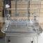 silver parrot bird cage stainless steel
