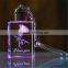 Beautiful 3d laser Crystal Keychain for Souvenir or Holiday Gifts