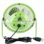 360 degree rotating usb cooling table metal electric home office laptop portable desk mini fan 4"