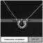 Sterling Silver and White Gold Gemstone Circle Pendant Necklace Designs