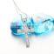 Fashionable 925 Silver Gemstone Cross Necklace