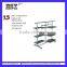 Floor standing tube display shelf metal clothes drying display rack HSX-111