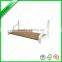 bamboo wall mounted shelf with iron bracket