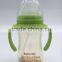 BPA Free Feeding Supplier Baby Bottle with Handle for 3-12 monthbaby