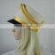 White musical playing cap top hat hard hat