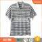 Men's uniform cotton custom striped polo shirt