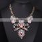 New Luxury Multicolor Flower Vintage Choker Collar Pendant Statement Necklace Women Fashion Necklaces for Women 2014