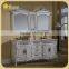 European Style Water-resistant Antique Bathroom Vanity Double Sinks