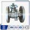 Blot-out proof stem electric stainless steel flanged ball valve for cement