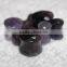 Natural amethyst double flare gemstone ear plugs,ear piercing plugs