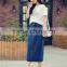 Autumn Winter Long Denim Skirt for Lady High Waist All-match Split Newest
