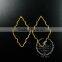 53*31mm gold plated hollow cloud shape pendant charm DIY earrings chandelier jewelry supplies 1850253
