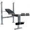 Soozier Incline Flat Exercise Free Weight Bench with Leg Extension