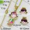 Hot Gold Color Cartoon Style Kids Wholesale Jewelry Set