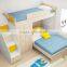 2016 hot selling good looking kids bunk bed with storage design