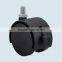 2.5 inch brake threaded furniture caster wheel