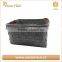 Collapsible felt fabric foldable laundry storage bag with handles