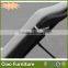 Flower weaving outdoor furniture plastic rattan beach sun lounger