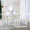 2016 Hot Sale Antique Dressing Table with Mirrors & Stool