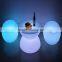 hot sale remote controlled garden outdoor furniture led bar tables for garden