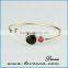 Cheap Alex Wire Bracelet with Birthstone Charm, Simple Adjustable Wire Bracelet