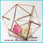 Wholesale high-grade container / terrarium glass geometric gold