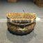 Eco-friendly handmade Wicker woven bicycle accessories front bicycle basket