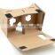 Factory Wholesale 3D VR Box Google Custom Cardboard Glasses 2.0 for Mobile Phone