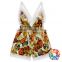 Hot girls newborn baby clothes summer flowers kids clothing baby clothes romper