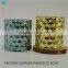 crackle glass votive candle holders