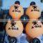 PP Plastic bulk packing 40mm seamless pingpong ball with customized logo printing