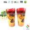 Clear Insulated plastic Tumbler With paper Inserts