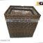 Square PE/Plastic rattan with liner deco basket