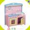 wholesale Hot sale high quality kids wooden kitchen fashionable kids wooden kitchen W10C041